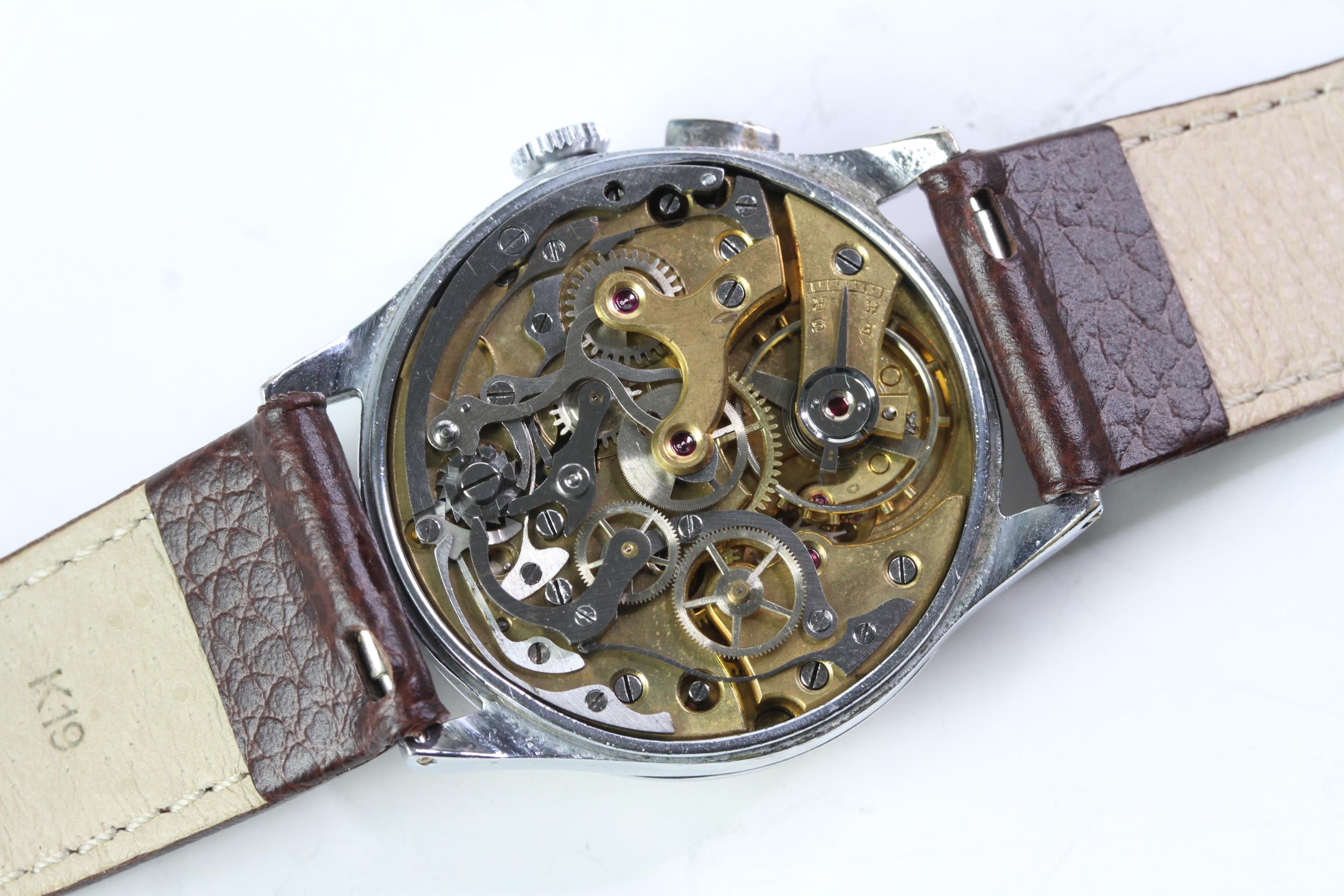 VINTAGE LEONIDAS MONOPUSHER CHRONOGRAPH CIRCA 1940s, - Image 4 of 4