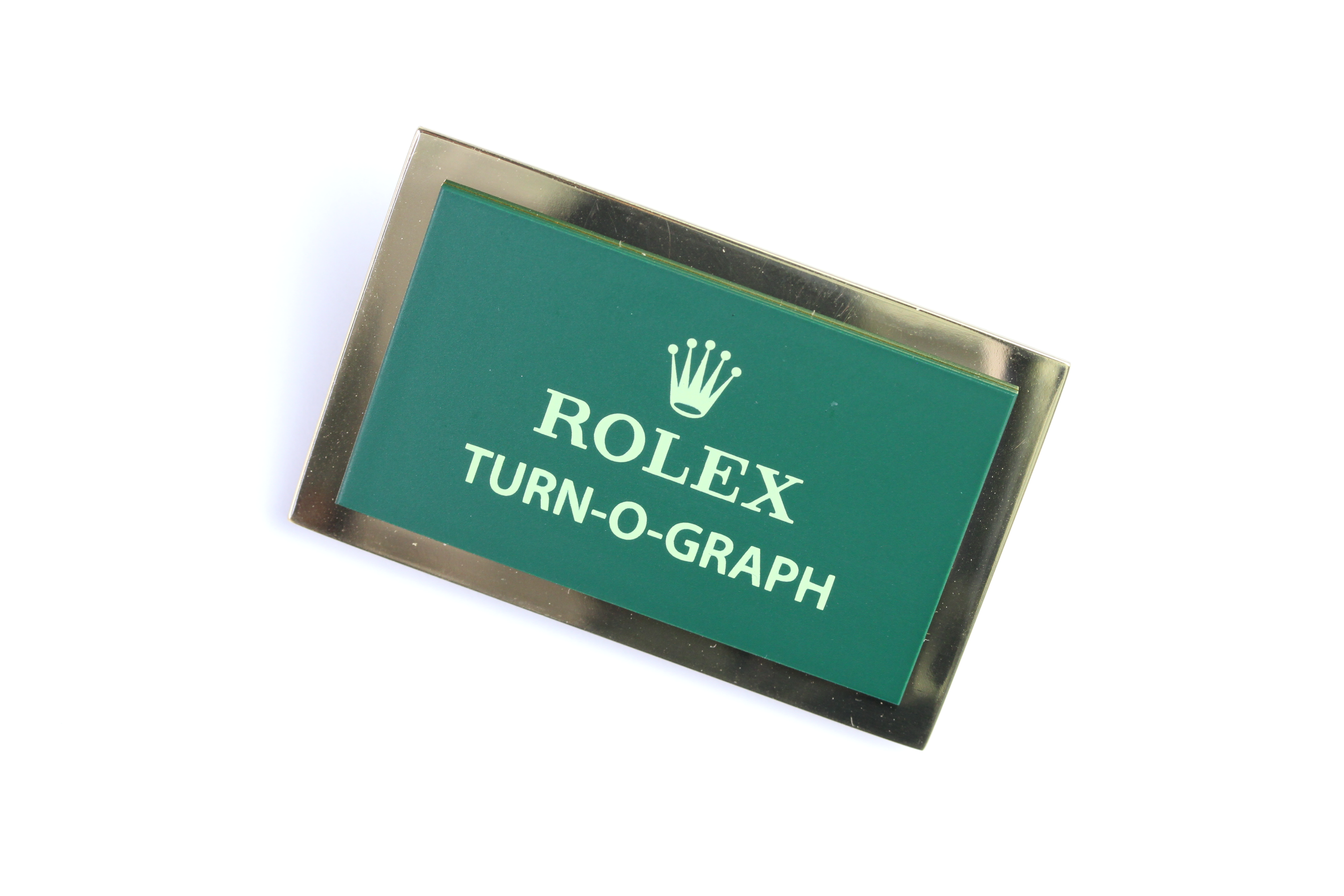 *TO BE SOLD WITHOUT RESERVE* ROLEX TURN-O-GRAPH DISPLAY PLAQUE