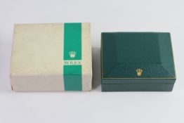 ROLEX GREEN STRIPE BOX AND INNER COFFIN BOX