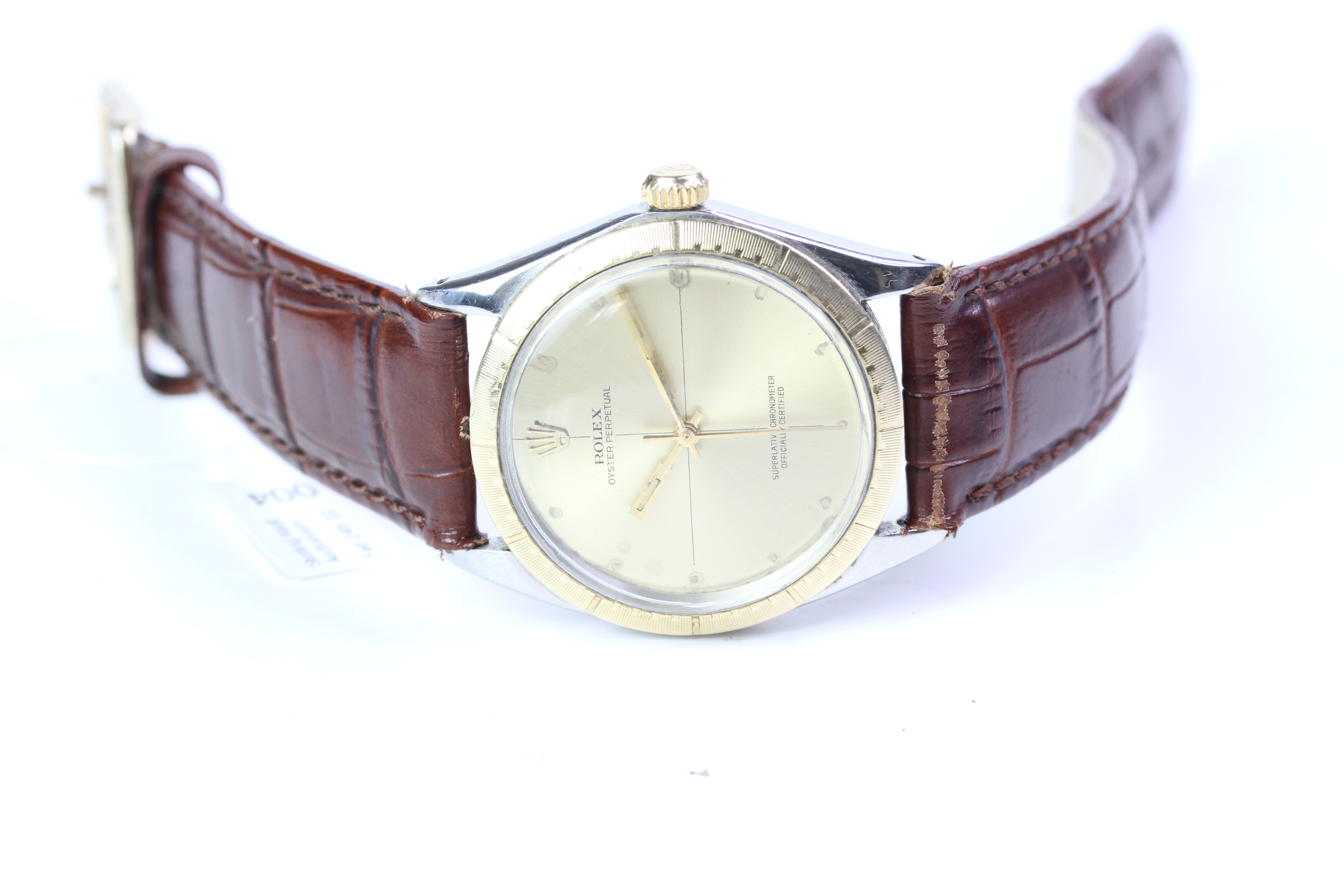 VINTAGE ROLEX OYSTER PERPETUAL 'ZEPHYR' DIAL REFERENCE 1038 CIRCA 1972, champagne quartered 'Zephyr' - Image 5 of 6