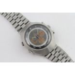 VINTAGE OMEGA FLIGHTMASTER TROPICAL DIAL 145.013 CIRCA 1969, circular grey dial with tropical