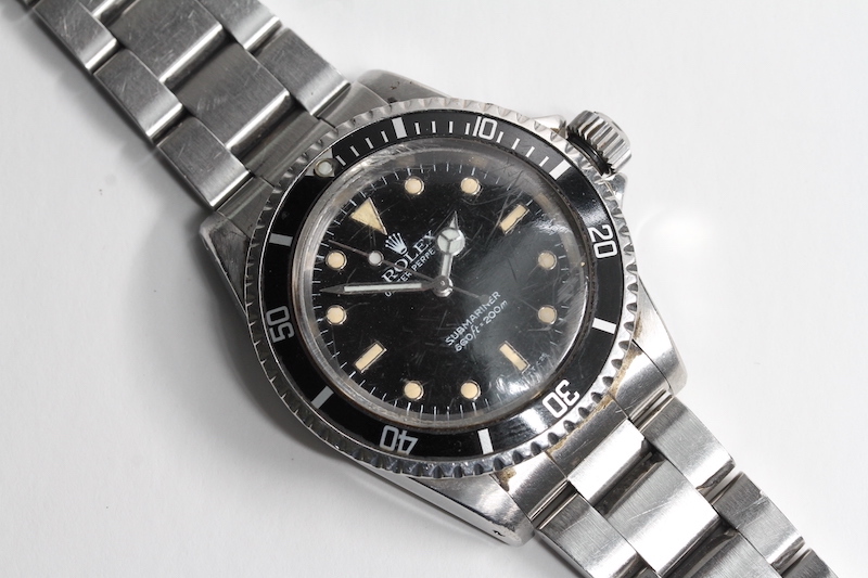 ROLEX SUBMARINER 5513 CIRCA 1966, circular later dial with applied hour markers, later mercedes - Image 2 of 13