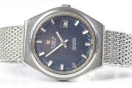 TISSOT SEASTAR AUTOMATIC, Blue dial with clock hour markers, date aperture, 36mm stainless steel