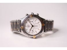 BREITLING CALLISTO CHRONOGRAPH WITH BREITLING TRAVEL CASE REFERENCE 80520-D, circular white dial