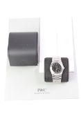 IWC INGENIEUR SL 'JUMBO' CASE AND ARCHIVE PAPERS 1978 REFERENCE 1832, circular carbon effect dial