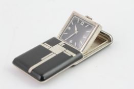 ROTARY ART DECO SILVER AND ENAMEL PURSE WATCH 1930s