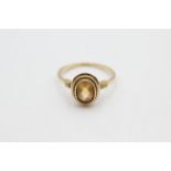 9ct gold citrine ring (3.3g)