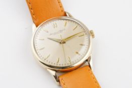 IWC SCHAFFHAUSEN GOLD PLATED WRISTWATCH, circular off white dial with hour markers and hands, 32mm