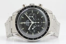 OMEGA SPEEDMASTER PROFESSIONAL 145.022 WITH PAPERS '220' BEZEL STRAIGHT WRITING, circular black dial