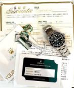 VINTAGE ROLEX SUBMARINER 5513 BOX & PAPERS 1989