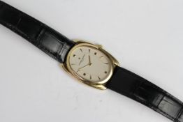 18CT VACHERON CONSTANTIN LES HISTORIQUE REFERENCE 31110, oval cream dial, gold hour markers, 18ct