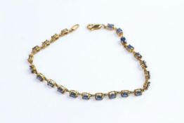 Sapphire line bracelet