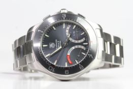 TAG HEUER AQUARACER CALIBRE S REFERENCE CAF7111, grey dial with luminous hour markers, count down
