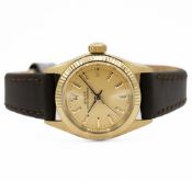 LADIE'S 14CT YELLOW GOLD ROLEX OYSTER PERPETUAL, 6719, CIRCA. 1978, 24.5MM CASE, circular gold