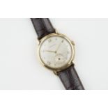 ***TO BE SOLD WIHTOUT RESERVE*** GENTLEMENS LONGINES 9CT GOLD WRISTWATCH, circular silver dial