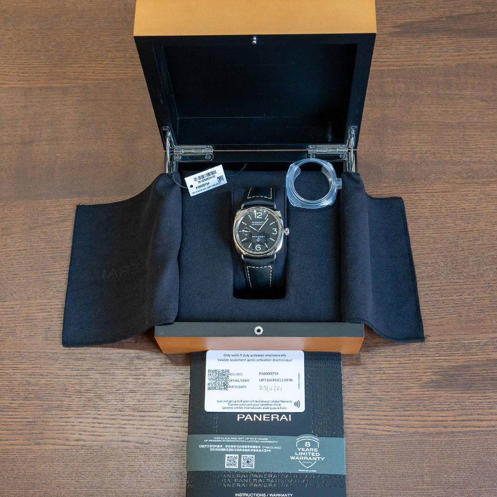 GENTLEMAN'S PANERAI RADIOMIR BLACK SEAL LOGO, PAM00754, DECEMBER 2021 BOX AND PAPERS, 45MM CASE, - Image 3 of 8