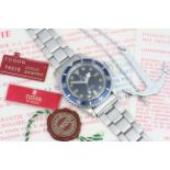 VINTAGE TUDOR SUBMARINER ‘ SNOW FLAKE’ REFERENCE 94010,  blue dial with ‘snow flake’ hour markers,