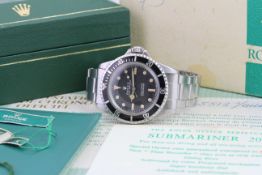 ROLEX SUBMARINER 5513 WITH BOX CIRCA 1967, circular metres first matte dial with patina hour markers