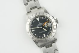 ROLEX OYSTER PERPETUAL DATE EXPLORER II REF. 1655 CIRCA 1979, circular black dial with hour