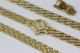 *TO BE SOLD WITHOUT RESERVE* GOLD PLATED PIERRE NICOL LADIES QUARTZ WATCH WITH BOX