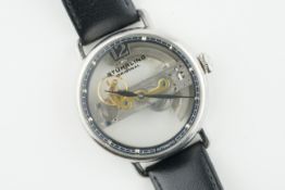 ***TO BE SOLD WITHOUT RESERVE*** STUHRLING ORIGINAL SKELETON WRISTWATCH, circular skeleton dial with