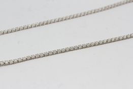 18ct white gold diamond necklace 5.28 carats