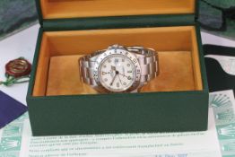 ROLEX EXPLORER II POLAR REFERENCE 16570 BOX AND PAPERS 1997