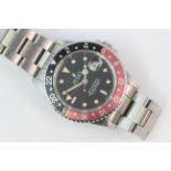 RARE ROLEX GMT MASTER II 'FAT LADY' NON DATE DIAL REFERENCE 16760 CIRCA 1984