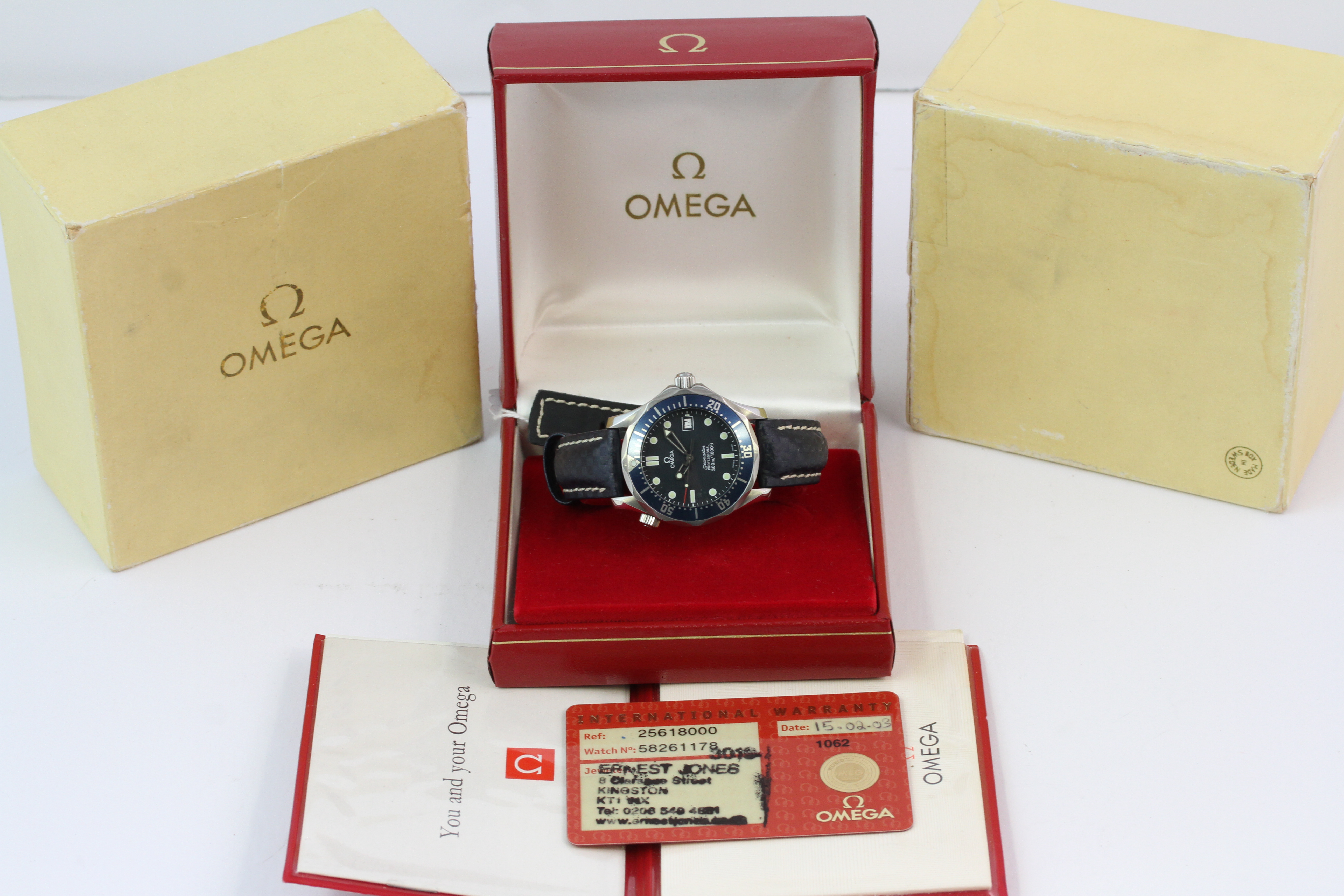 OMEGA SEAMASTER 300 MIDSIZE BOX AND PAPERS 2003