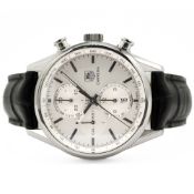 GENTLEMAN'S TAG HEUER CARRERA 1887 CHRONOGRAPH, CAR2111-3, NOVEMEBER 2014 BOX & PAPERS, 40.5MM CASE,