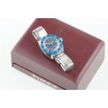 ***TO BE SOLD WITHOUT RESERVE*** TIMEX DIVERS WRISTWATCH W/ BOX, circular blue dial with hour