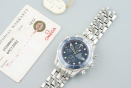 OMEGA SEAMASTER 300 AUTOMATIC CHRONOGRAPH WRISTWATCH W/ BOX & GUARANTEE CARD REF. 2599.80.00,