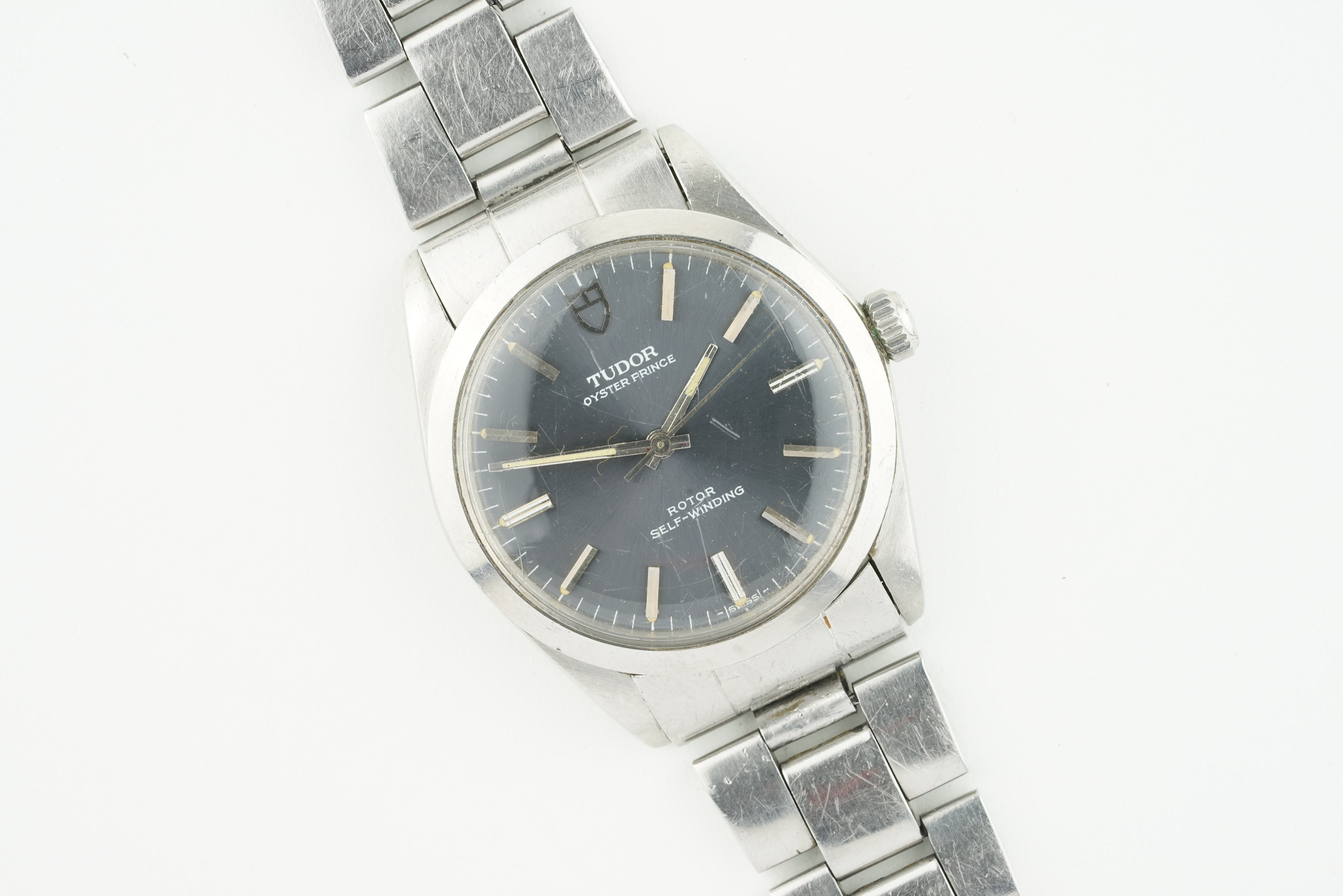 TUDOR OYSTER PRINCE WRISTWATCH REF. 799570 CIRCA 1970S, circular grey dial with applied hour markers