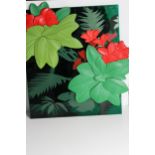 ROLEX WALL MOUNTED JUNGLE FLOWERS RETAIL DISPLAY