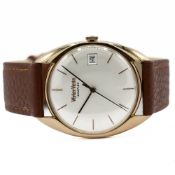 GENTLEMAN'S RARE 18CT PINK GOLD WYLER VETTA INCAFLEX, 0065 710, CIRCA. 1970S, 33MM CASE, circular