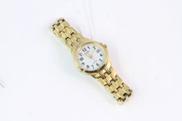 25MM GOLD PLATED LADIES CITIZEN ECO-DRIVE WATCH