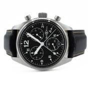 GENTLEMAN'S BELL & ROSS VINTAGE 120 QUARTZ CHRONOGRAPH, 120.A-S15028, CIRCA. 2000S BOX & PAPERS,