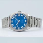 *TO BE SOLD WITHOUT RESERVE* GENTLEMAN'S CITIZEN DATE ELECTRIC BLUE, CIRCA. 1960S, 34MM CASE,