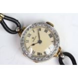 VINTAGE LADIES ROLEX DIAMOND COCKTAIL WATCH CIRCA 1921