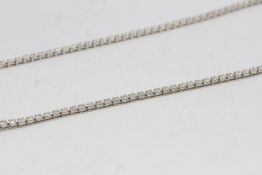18ct white gold diamond necklace 5.28 carats