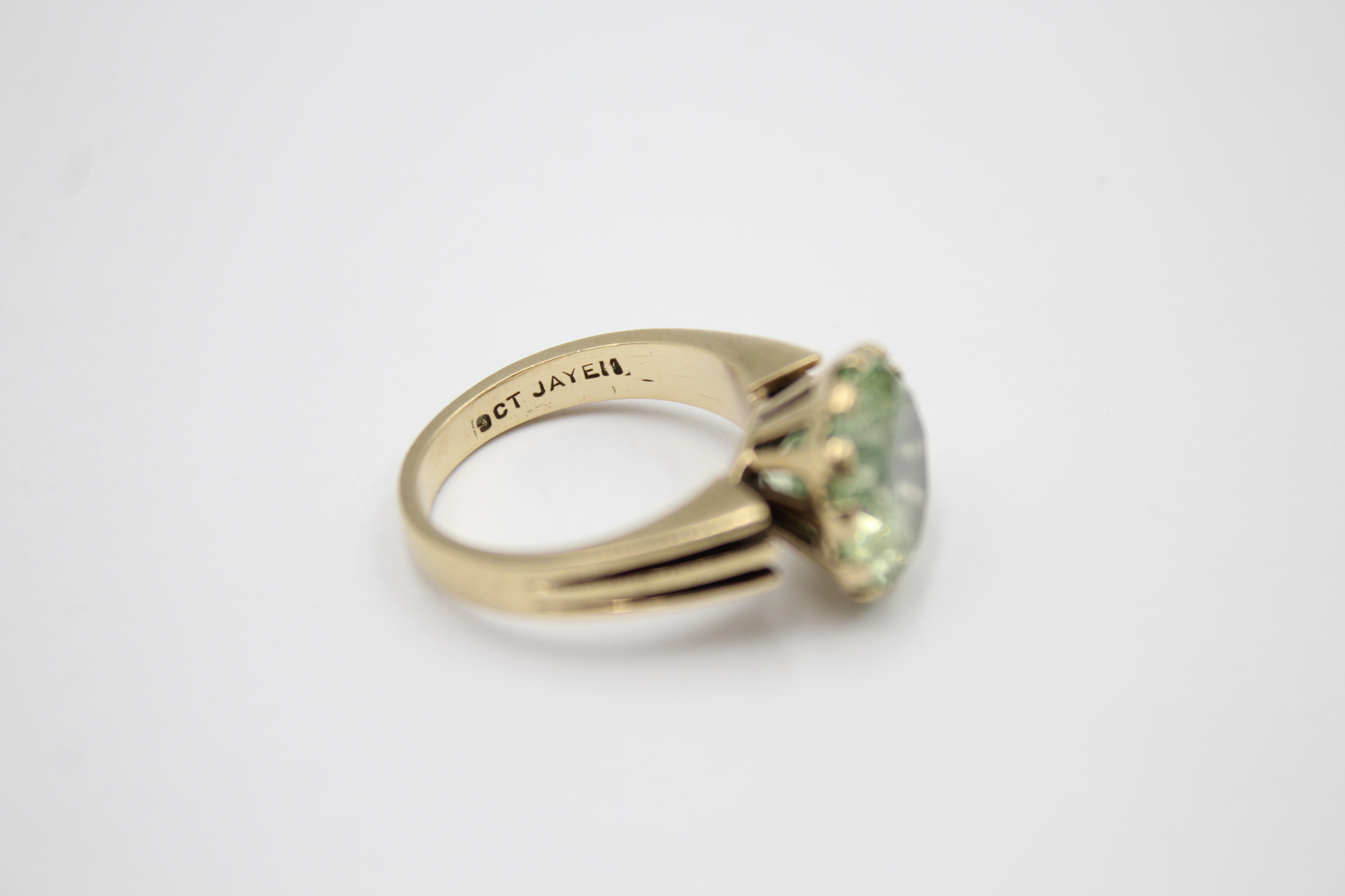 9ct gold synthetic spinel cocktail ring (5.4g) - Image 4 of 4