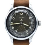 CYMA BRITISH MILITARY ISSUE WRISTWATCH WWW ARMY WW2 DIRTY DOZEN WRISTWATCH 1940S, REFERENCE P13788.