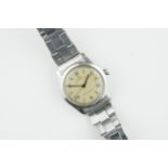 ROLEX OYSTER AIR-KING ROMAN NUMERAL DIAL REF. 4499, circular patina dial with roman numeral hour