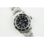 ROLEX OYSTER PERPETUAL DATE SEA DWELLER WRISTWATCH REF. 16600 P SERIAL, circular black dial with