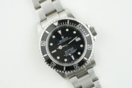 ROLEX OYSTER PERPETUAL DATE SEA DWELLER WRISTWATCH REF. 16600 P SERIAL, circular black dial with