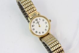23MM GOLD PLATED ROTARY LADIES WATCH