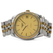 GENTLEMAN'S LONGINES AUTOMATIC "DATEJUST" STEEL & GOLD, L7.632.3, CIRCA. 1990S WITH BOX, 34MM