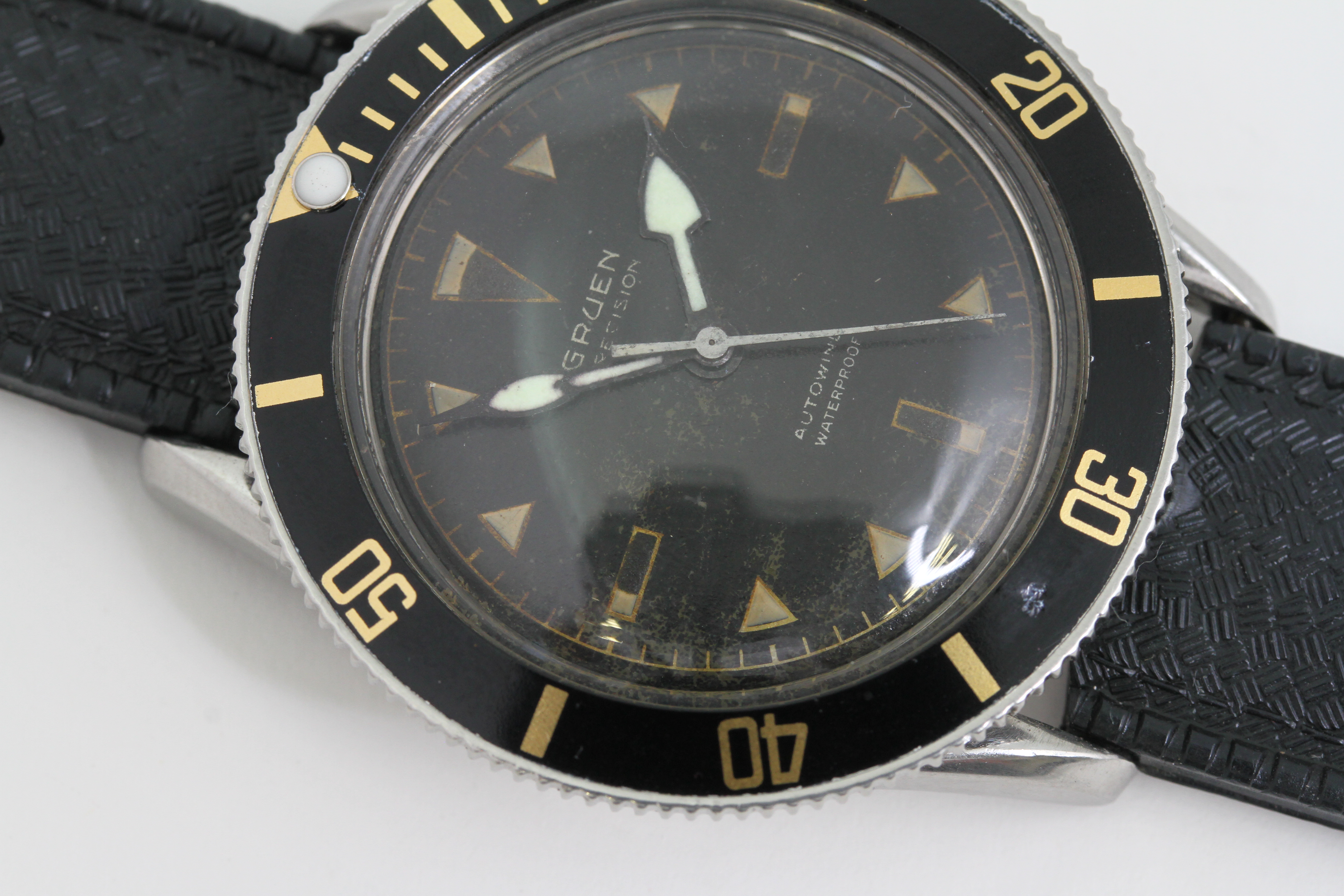 RARE VINTAGE GRUEN OCEAN CHIEF DIVER WATCH 560 RSS CIRCA 1950s - Image 9 of 9