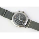 VINTAGE LEMANIA MILITARY MONOPUSHER CHRONOGRAPH CIRCA 1960s