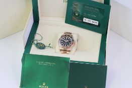 18CT ROLEX GMT MASTER II 'ROOTBEER' REFERENCE 126715CHNR BOX AND PAPERS 2022